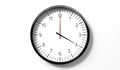 Time at 4 o clock - classic analog clock on white background