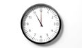 Time at 11 o clock - classic analog clock on white background