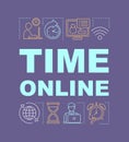 Time online word concepts banner