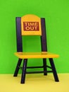 Time out chair Royalty Free Stock Photo