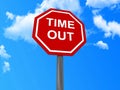 Time out sign Royalty Free Stock Photo