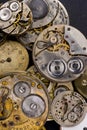 Time Pieces Needing Repair Vertical Pocket Watch Royalty Free Stock Photo