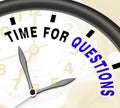 Time For Questions Message Showing Answers Needed