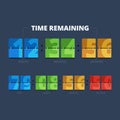 Time remaining illustration. Royalty Free Stock Photo