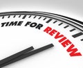 Time for Review - Clock Royalty Free Stock Photo