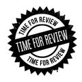 Time for review stamp