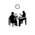 Time for a romantic dinner Royalty Free Stock Photo