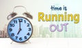 Time is running out blur alarm clock city Royalty Free Stock Photo