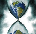 Time running out on the ecology of planet earth is illustrated Royalty Free Stock Photo