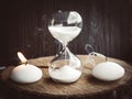 Time running out, life and death concept. Royalty Free Stock Photo