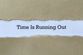 Time is running out on paper Royalty Free Stock Photo