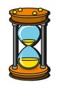 Time sand glass cartoon Royalty Free Stock Photo