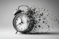 Time shattering: the relentless force of fleeting moments Royalty Free Stock Photo