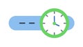 Time Slider Icon, Scheduling and Progress Bar, UI Element, vector design Generative AI Royalty Free Stock Photo