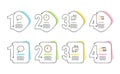 Time, Speech bubble and Journey path icons set. Online education sign. Vector Royalty Free Stock Photo