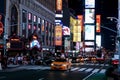 Time Square New York at night Royalty Free Stock Photo