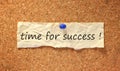 Time for success sign Royalty Free Stock Photo