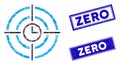 Time Target Mosaic and Grunge Rectangle Zero Watermarks