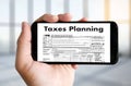 Time for Taxes Planning Money Financial Accounting Taxation and Royalty Free Stock Photo