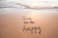 Time to be happy, happiness concept Royalty Free Stock Photo