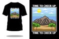 Time to cheer up retro t shirt design Royalty Free Stock Photo