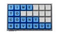 Time to count Revenue symbol. Computer keyboard keys with words Time to count Revenue.Time to count Revenue concept. Royalty Free Stock Photo