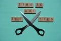 Time To Cut The Ties Royalty Free Stock Photo