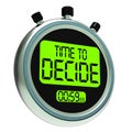 Time To Decide Message Meaning Decision And Choice