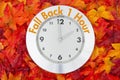 It is time to fall back message Royalty Free Stock Photo