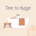 Time to Hygge card template