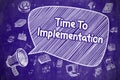 Time To Implementation - Business Concept. Royalty Free Stock Photo