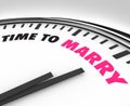 Time to Marry - Clock for Wedding Ceremony