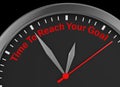 Time to reach your goal Royalty Free Stock Photo