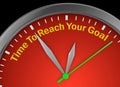 Time to reach your goal Royalty Free Stock Photo