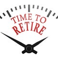 Time to retire clock Royalty Free Stock Photo