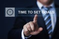 Time to set goals Plan Strategy Business Internet Technology Concept Royalty Free Stock Photo