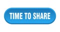 time to share button Royalty Free Stock Photo