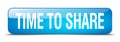 time to share button Royalty Free Stock Photo