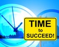 Time To Succeed Means Just Now And Currently