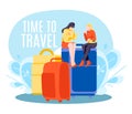 Time to travel banner template