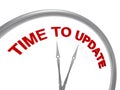 Time to update on clock Royalty Free Stock Photo