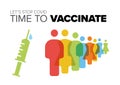 Time to vaccinate poster flyer template layout