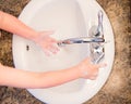 Time to wash your hands. Royalty Free Stock Photo