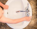 Time to wash your hands. Royalty Free Stock Photo