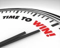 Time to Win - Clock Royalty Free Stock Photo