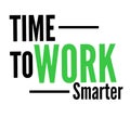 time to work smarter not harder word art. Royalty Free Stock Photo
