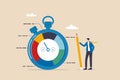 Time tracking system or time management to manage project or productivity, evaluate efficiency or project resources planning