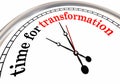 Time for Transformation Evolution Change Clock