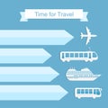 Time for travel concept