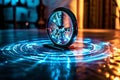 time travel hologram visual representation of time dilation and